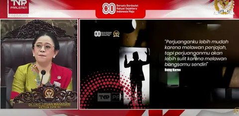 Pada sidang tahunan MPR RI, Ketua DPR RI Puan Maharani pada Jumat (15/8/2025) di Jakarta, mengatakan bahwa kedaulatan bukan hanya soal menjaga batas wilayah negara, tetapi juga memast