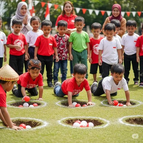 Ide Lomba Anak PAUD 17 Agustus. Foto: Gemini