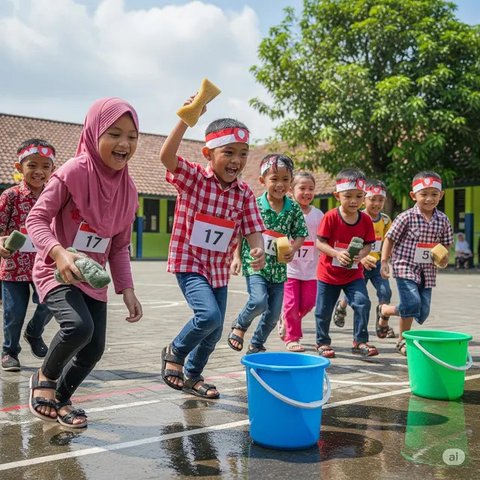 Ide Lomba Anak PAUD 17 Agustus. Foto: Gemini