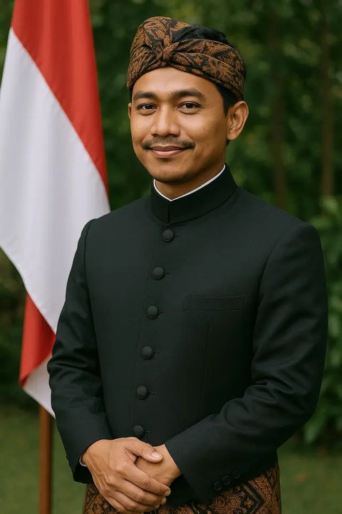 Ilustrasi Model Beskap dan Blangkon untuk Tampilan Pria Makin Berwibawa dalam Peringatan HUT RI