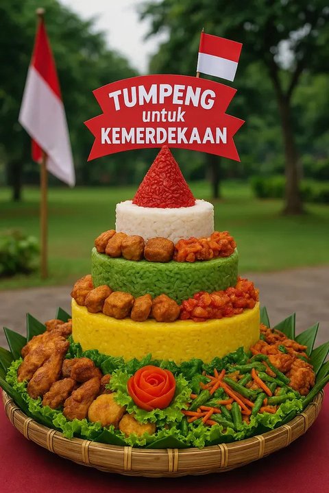 Cara Menghias Tumpeng Sederhana Tapi Cantik untuk Lomba 17 Agustus