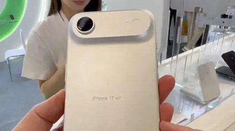 Penampakan iPhone 17 Air dengan Bodi Lebih Tipis dan Kamera Unik, Seperti Apa? (Doc: Front Page Tech | @zellzoi)
