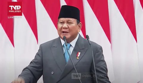 Presiden Prabowo Subianto dalam pidato kenegaraan dalam rangka penyampaian pengantar/keterangan atas RUU tentang APBN tahun Anggaran 2026 beserta nota keuangan dan dokumen pendukungnya di ged