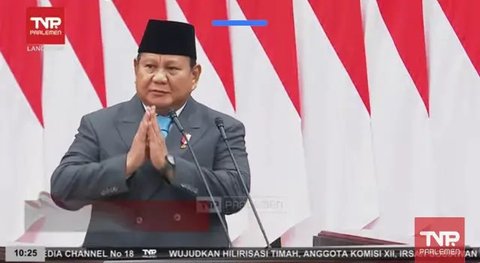 Presiden Prabowo Subianto dalam pidato kenegaraan dalam rangka penyampaian pengantar/keterangan atas RUU tentang APBN tahun Anggaran 2026 beserta nota keuangan dan dokumen pendukungnya di ged