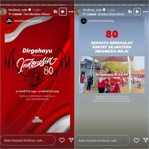 Deretan Penyanyi Indonesia. (instagram/ferdinan_sule)