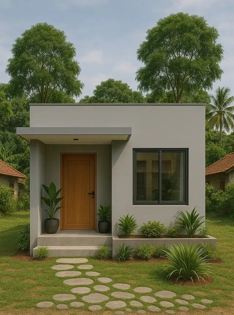 Model Rumah Sederhana Ukuran 5x7 di Kampung