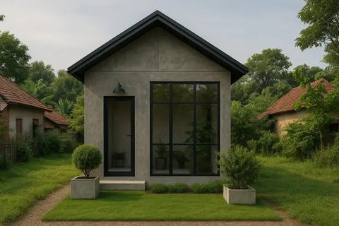 Model Rumah Sederhana Ukuran 5x7 di Kampung