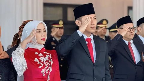 Momen anak Denny Cagur jadi Paskibraka Provinsi Banten. [IG: @dennycagur]