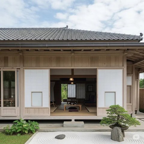 Desain Rumah Kayu Sederhana. Foto: Gemini