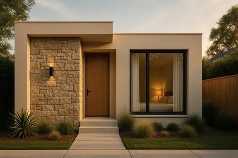 Model Rumah Sederhana Minimalis Berdesain Mewah yang Kecil Tapi Terasa Luas (created by AI)
