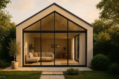Model Rumah Sederhana Minimalis Berdesain Mewah yang Kecil Tapi Terasa Luas (created by AI)