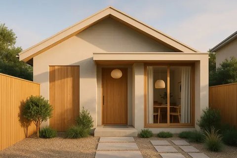 Model Rumah Sederhana Minimalis Berdesain Mewah yang Kecil Tapi Terasa Luas (created by AI)