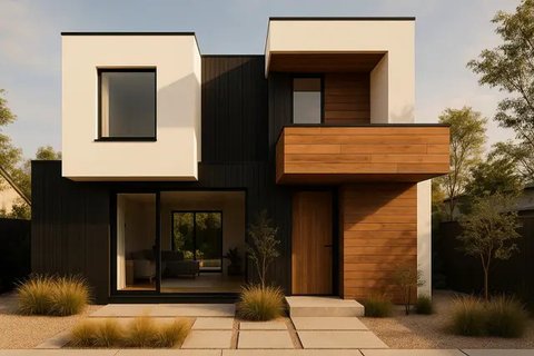 Model Rumah Sederhana Minimalis Berdesain Mewah yang Kecil Tapi Terasa Luas (created by AI)