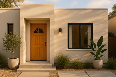 Model Rumah Sederhana Minimalis Berdesain Mewah yang Kecil Tapi Terasa Luas (created by AI)