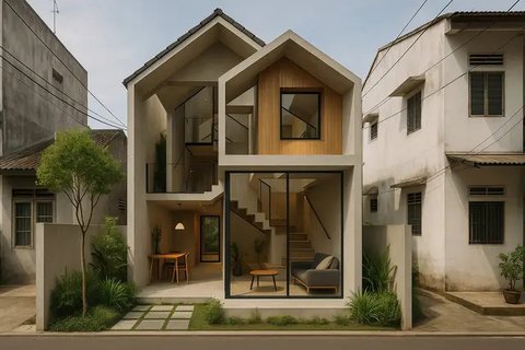 Punya Lahan Sempit di Perkotaan Cocoknya Bangun Rumah Model Apa?