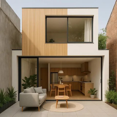 Punya Lahan Sempit di Perkotaan Cocoknya Bangun Rumah Model Apa?