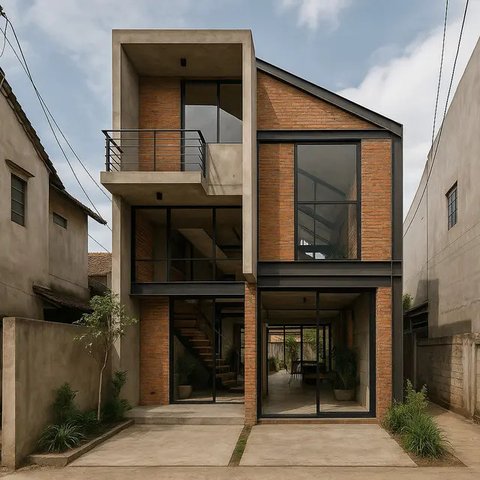 Punya Lahan Sempit di Perkotaan Cocoknya Bangun Rumah Model Apa?