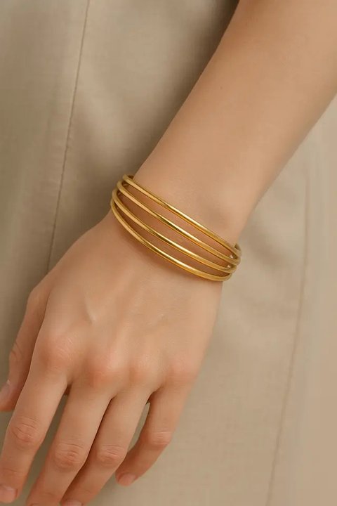 Model Gelang Geometris dengan Desain Kontemporer/AI