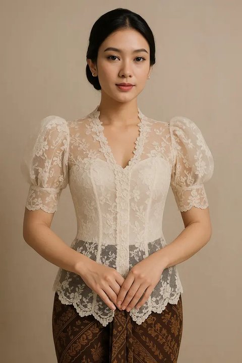 Model Kebaya Lengan Puff