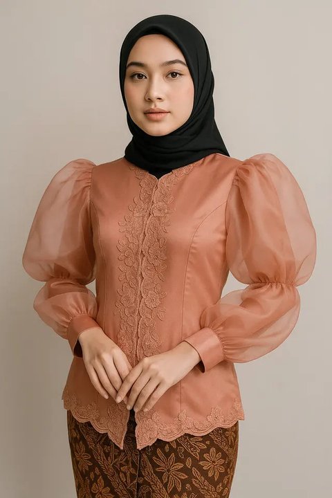 Model Kebaya Lengan Puff