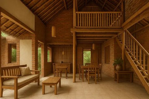 Desain Dalam Rumah Minimalis 2 Lantai Sederhana di Kampung