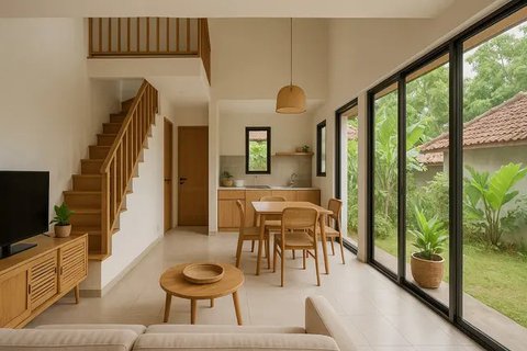 Desain Dalam Rumah Minimalis 2 Lantai Sederhana di Kampung