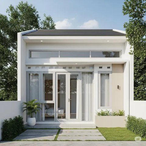 Inspirasi Desain Rumah Sederhana 4x6 Meter. Foto: Gemini