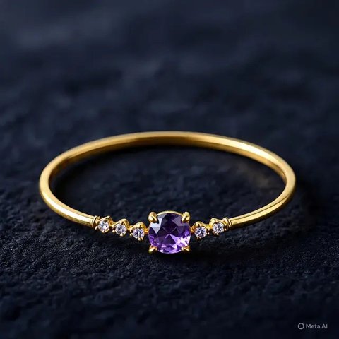 Gelang Batu Permata Emas Kuning Elegan 2025 (Meta AI)