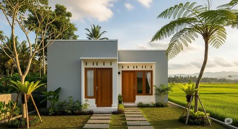 Model Rumah Kontrakan Sederhana 2 Pintu Minimalis
