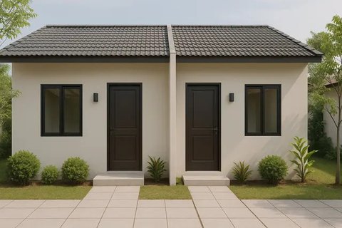 Model Rumah Kontrakan Sederhana 2 Pintu Minimalis