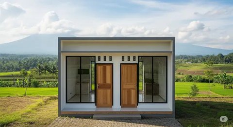 Model Rumah Kontrakan Sederhana 2 Pintu Minimalis