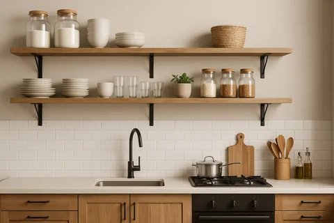 7 Model Dapur Sederhana Tapi Cantik, Bikin Masak Makin Semangat di Rumah Kecil (sumber:AI)