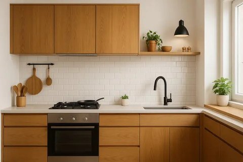 7 Model Dapur Sederhana Tapi Cantik, Bikin Masak Makin Semangat di Rumah Kecil (sumber:AI)