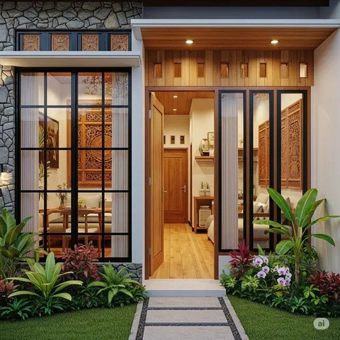 Inspirasi Desain Rumah Kecil 4x6 2 Kamar yang Mungil. Foto: Gemini