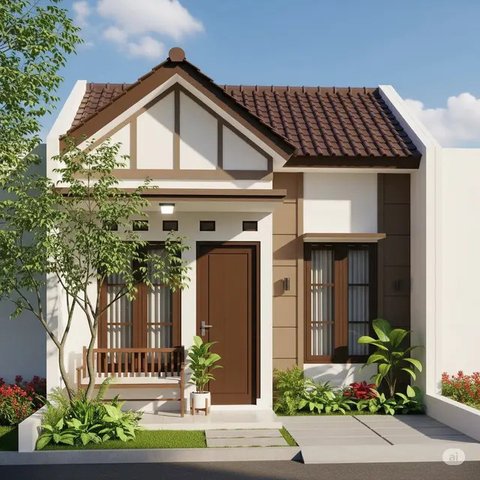 Inspirasi Desain Rumah Kecil 4x6 2 Kamar yang Mungil. Foto: Gemini