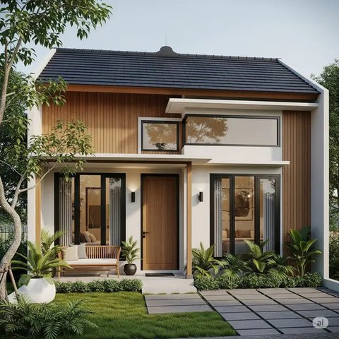 Inspirasi Desain Rumah Kecil 4x6 2 Kamar yang Mungil. Foto: Gemini