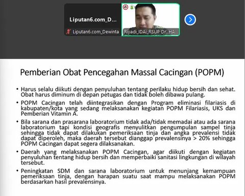 Seminar "Dampak Cacingan pada Anak" oleh IDAI, pada 22 Agustus 2025.
