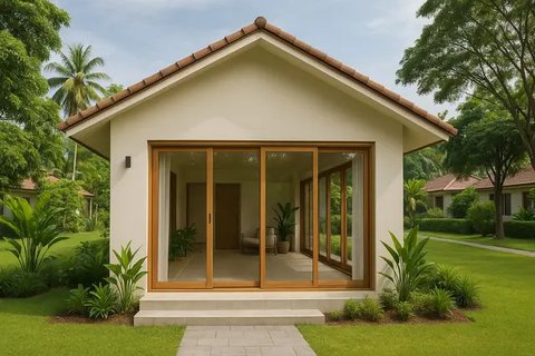 Inspirasi Desain Rumah Kecil 4x6 2 Kamar yang Mungil. Foto: Gemini