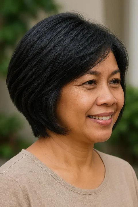 7 Model Rambut Short Bob untuk Ibu-Ibu 2025, Paling Banyak Diminta di Salon (Foto: AI)