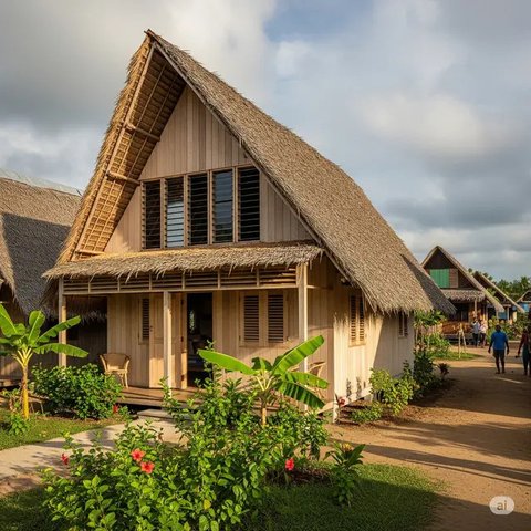 Inspirasi Desain Rumah Sederhana 4x6 Meter. Foto: Gemini