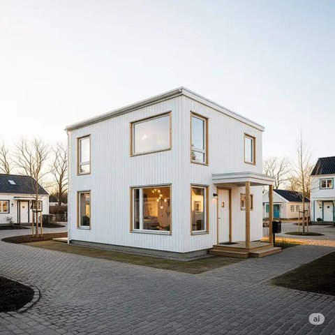 Inspirasi Desain Rumah Sederhana 4x6 Meter. Foto: Gemini