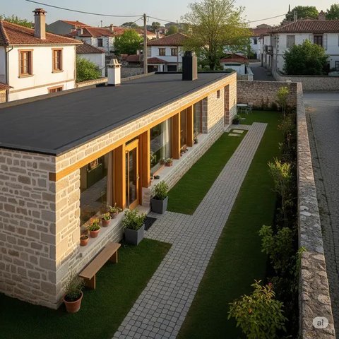 Inspirasi Desain Rumah Sederhana 4x6 Meter. Foto: Gemini