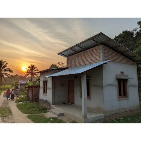 Inspirasi Desain Rumah Sederhana 4x6 Meter. Foto: Gemini