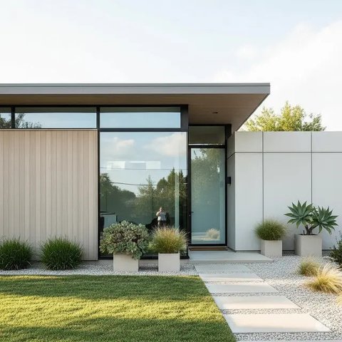 Model Rumah Kecil dengan Rooftop ala Pinterest (created by AI)