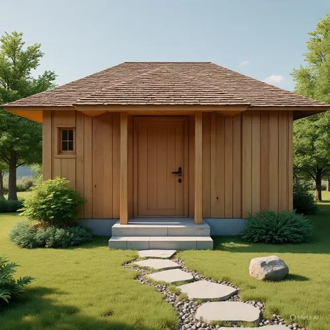 Rumah Kayu 4x6 Sederhana (Gemini)