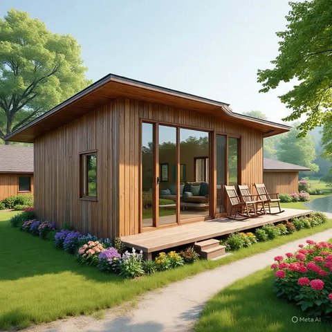 Rumah Kayu 4x6 Sederhana (Gemini)
