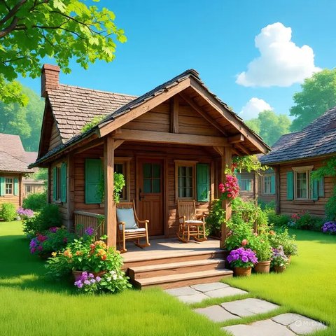 Rumah Kayu 4x6 Sederhana (Gemini)