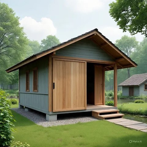 Rumah Sederhana 5x6 1 Kamar (Meta AI)