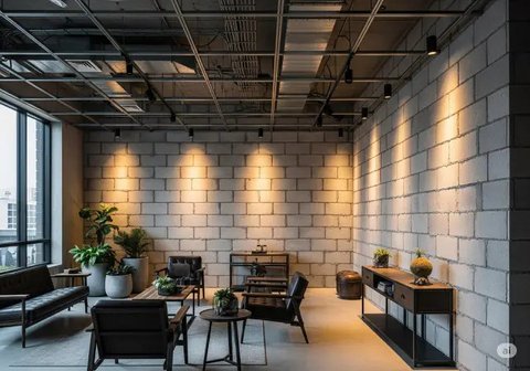 Inspirasi Rumah Kecil yang Bagus dari Hebel Tanpa Plester. Foto: Gemini