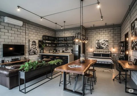 Inspirasi Rumah Kecil yang Bagus dari Hebel Tanpa Plester. Foto: Gemini